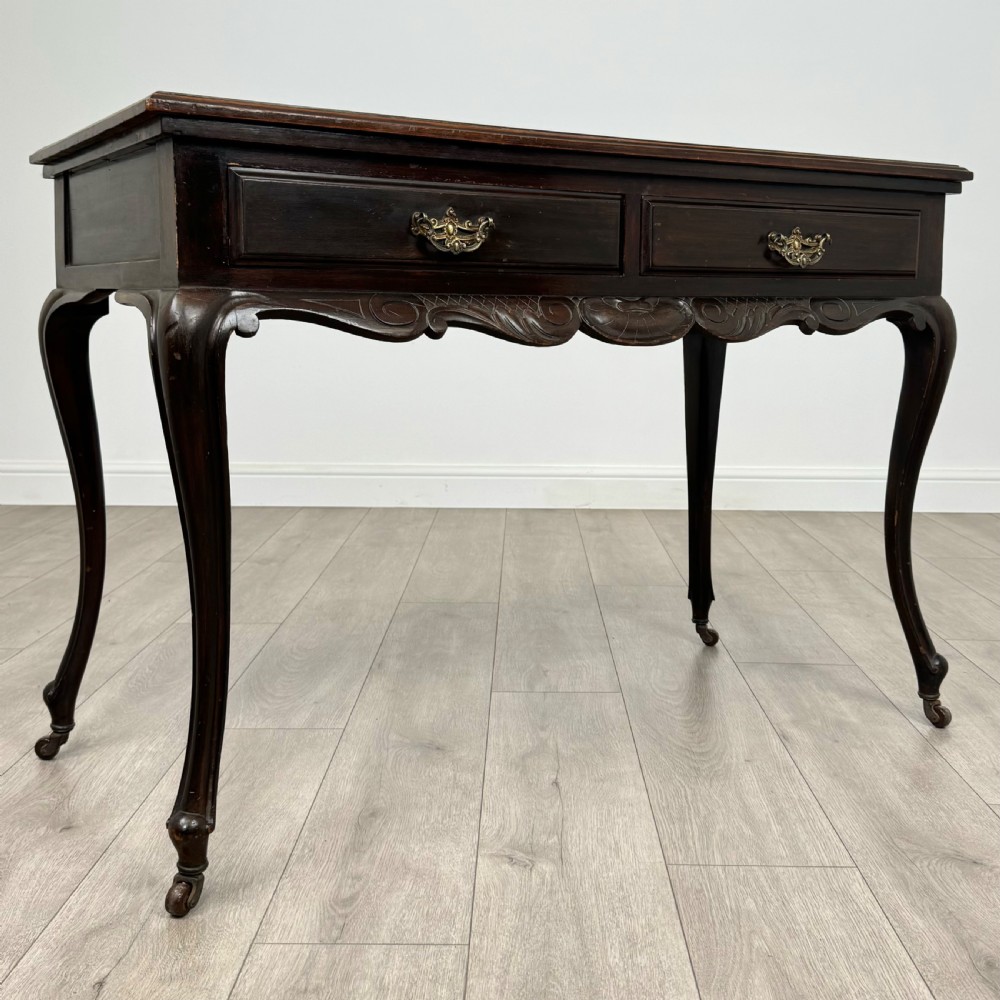  Antique 20th Century Writing Table In Mahogany  View VIII