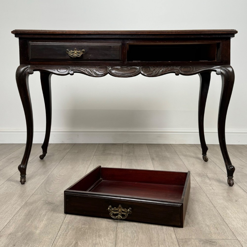  Antique 20th Century Writing Table In Mahogany  View X
