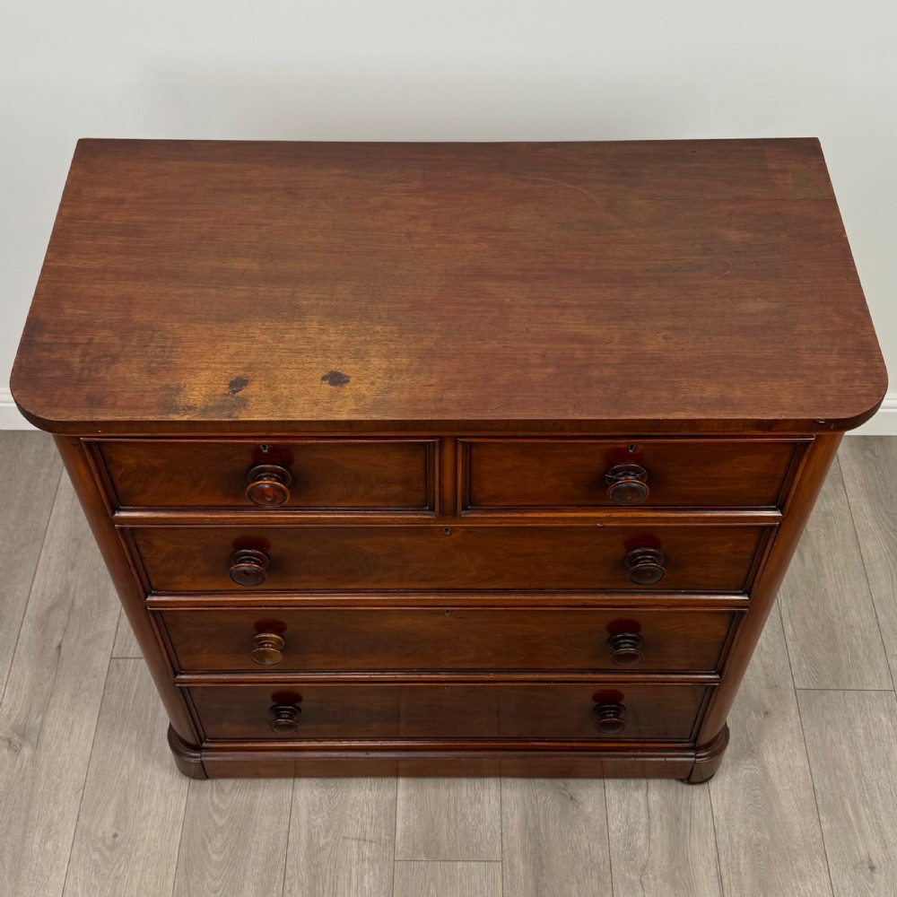 Antique 19th Century Fine Quality Chest Of Drawers In Mahogany View IX