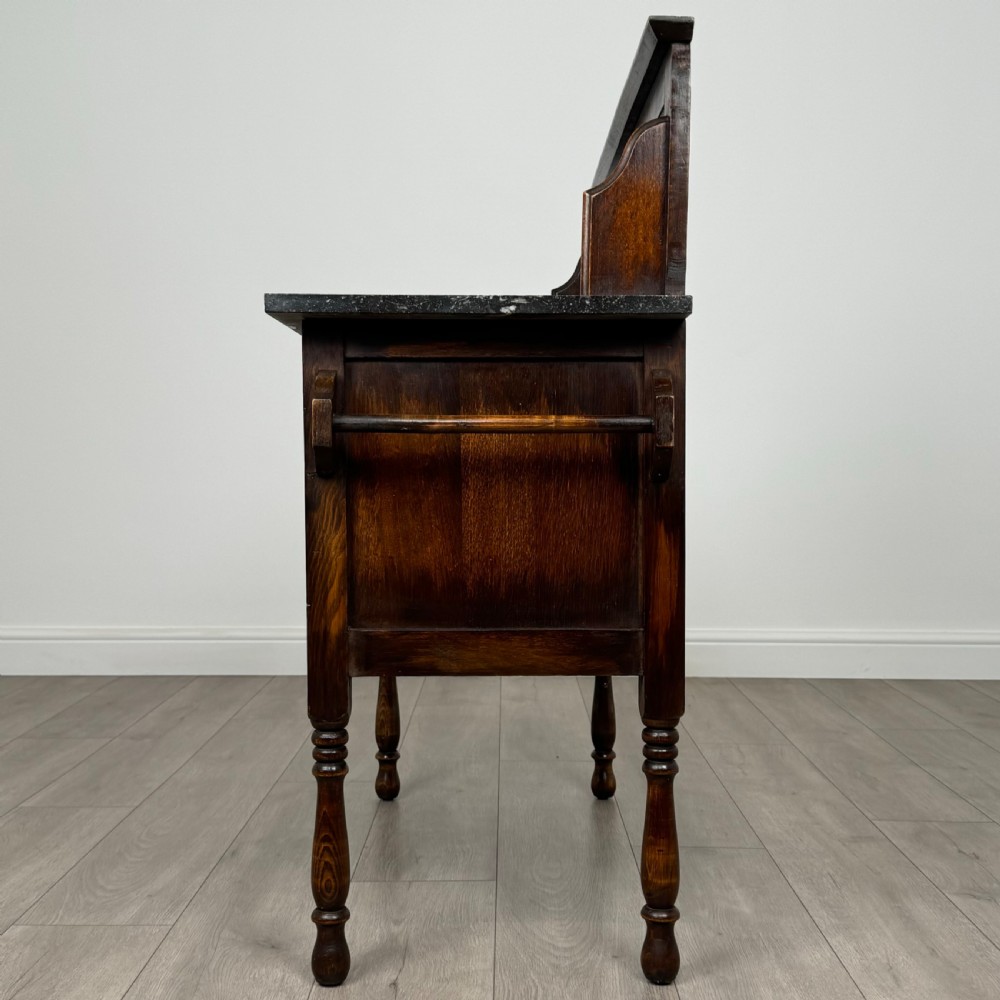 Antique 20th Century Washstand In Oak  View III