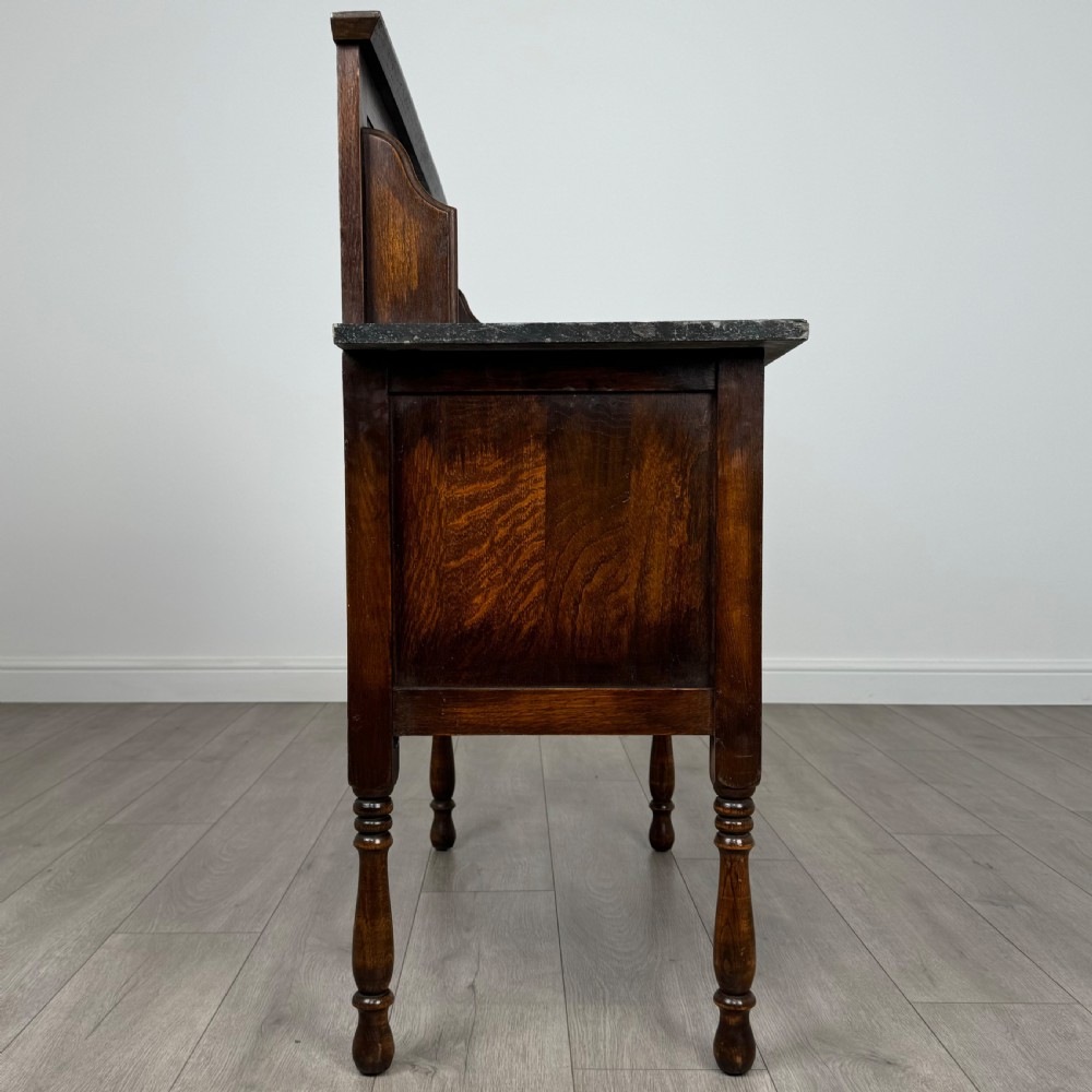 Antique 20th Century Washstand In Oak  View VIII