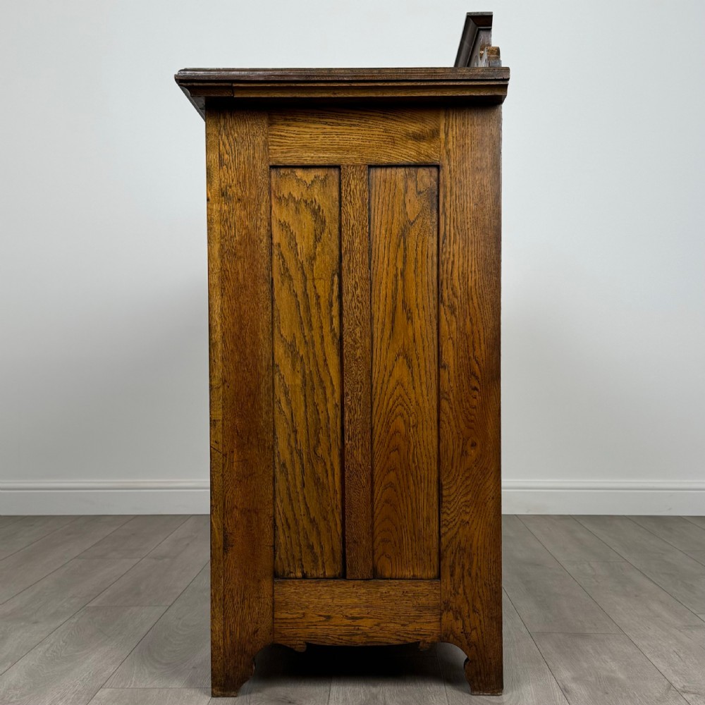  Antique 20th Century Art Nouveau Style Sideboard In Oak  View IV