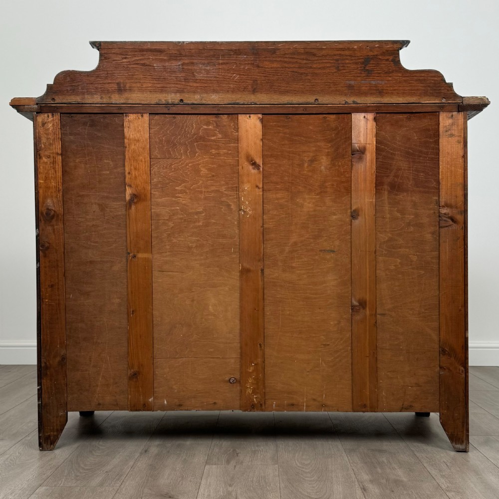  Antique 20th Century Art Nouveau Style Sideboard In Oak  View VI