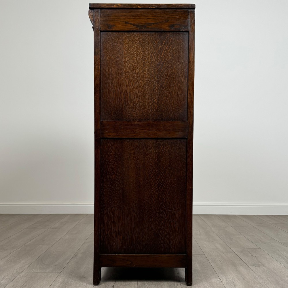  Antique 20th Century Carved Oak Cupboard  View IV