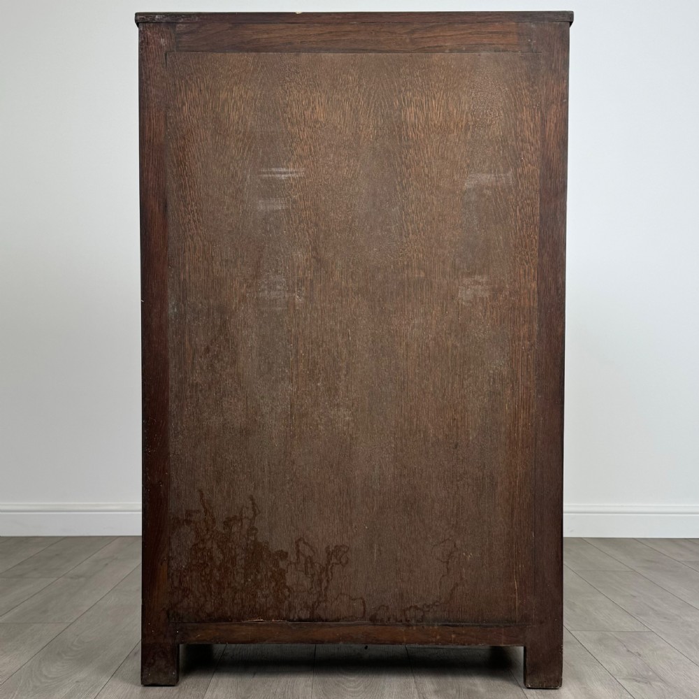  Antique 20th Century Carved Oak Cupboard  View VI