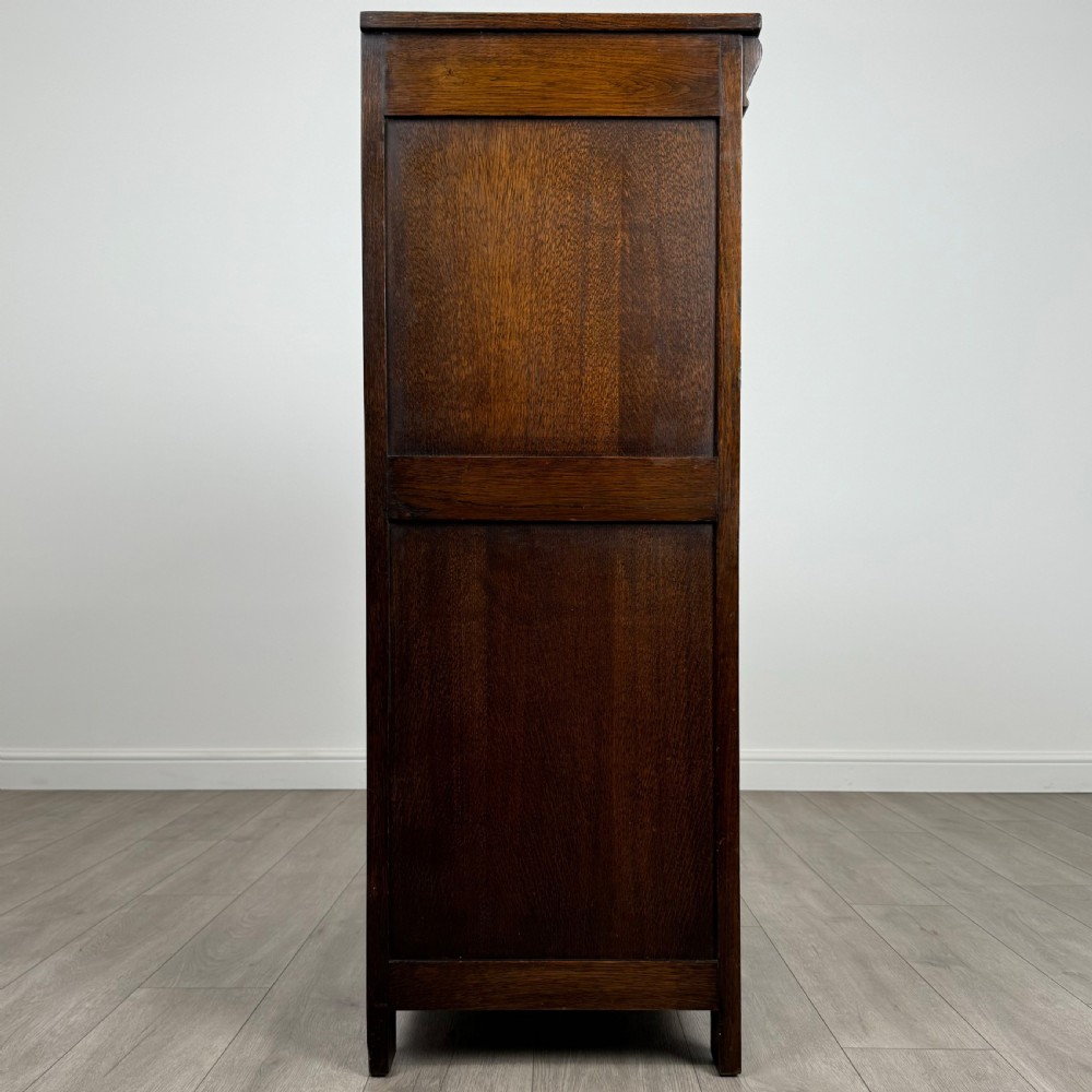  Antique 20th Century Carved Oak Cupboard  View VII