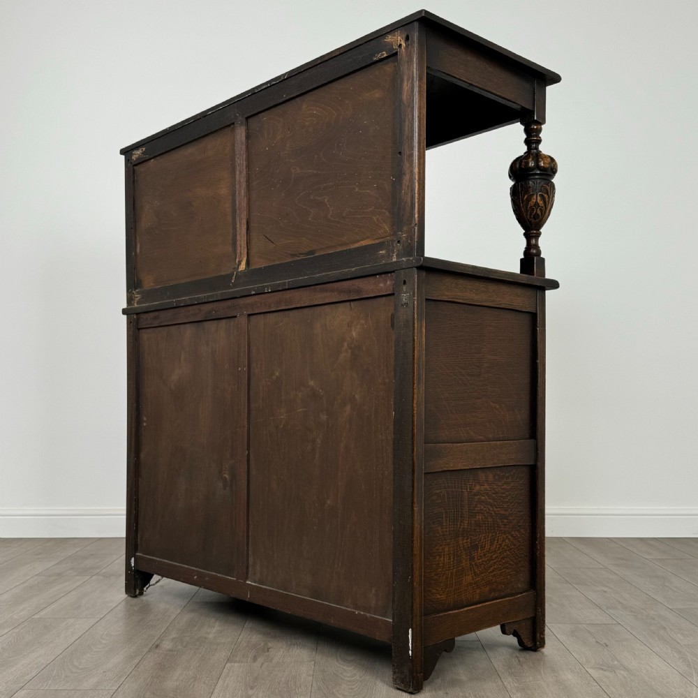  Antique 20th Century Court Cupboard In Oak  View VII