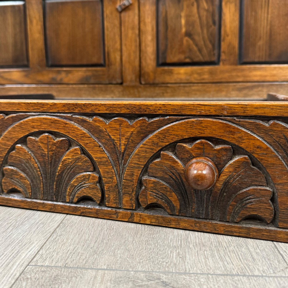  Antique 20th Century Court Cupboard In Oak  View XIII