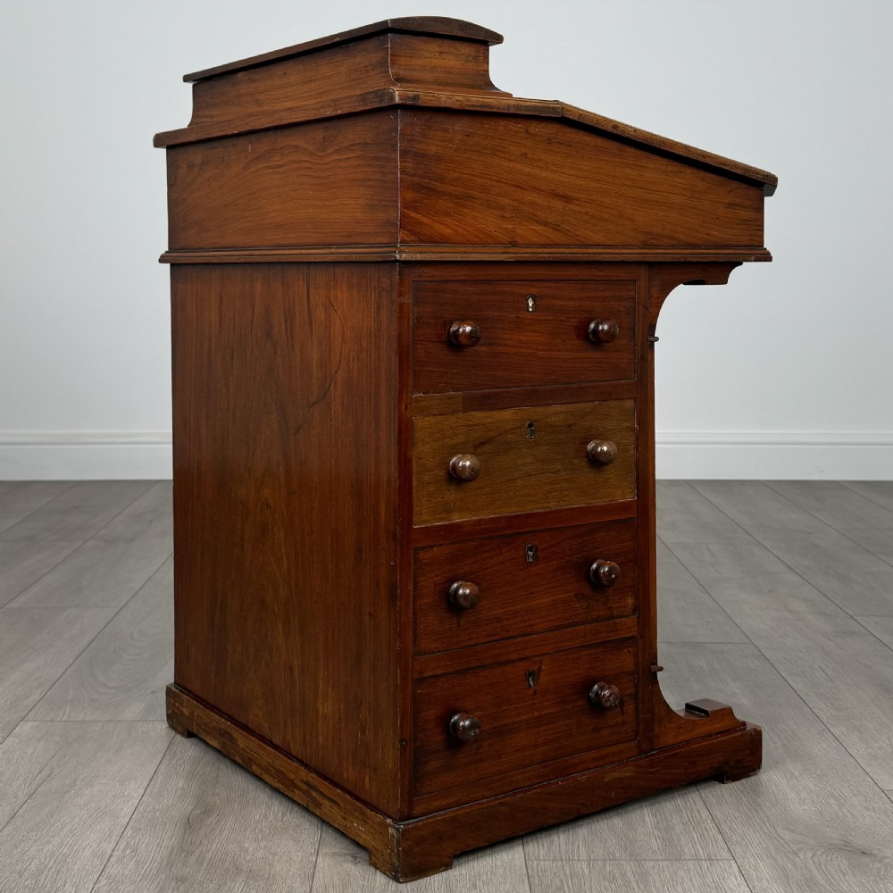  Antique 19th Century Davenport Desk In Walnut  View VII