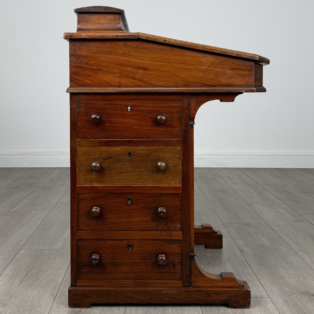  Antique 19th Century Davenport Desk In Walnut  View VIII