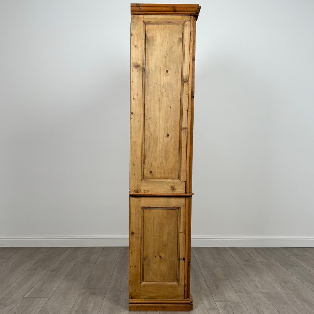 Vintage 20th Century Good Quality Pine Bookcase  View IX