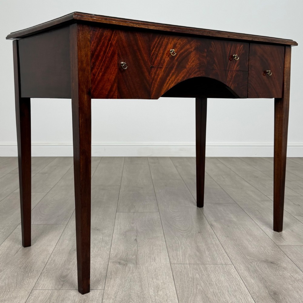 Antique 20th Century Writing Table In Mahogany  View VIII