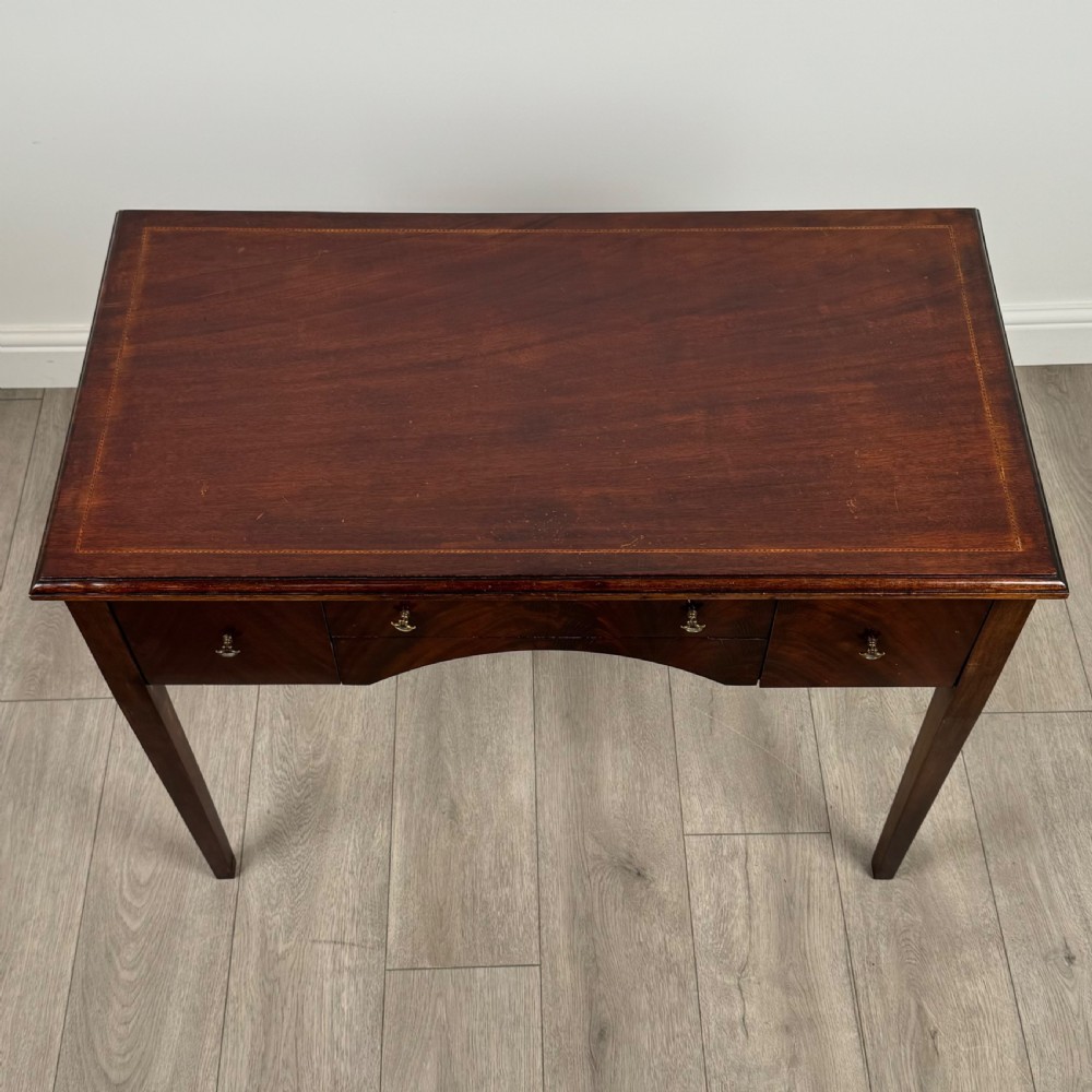 Antique 20th Century Writing Table In Mahogany  View IX