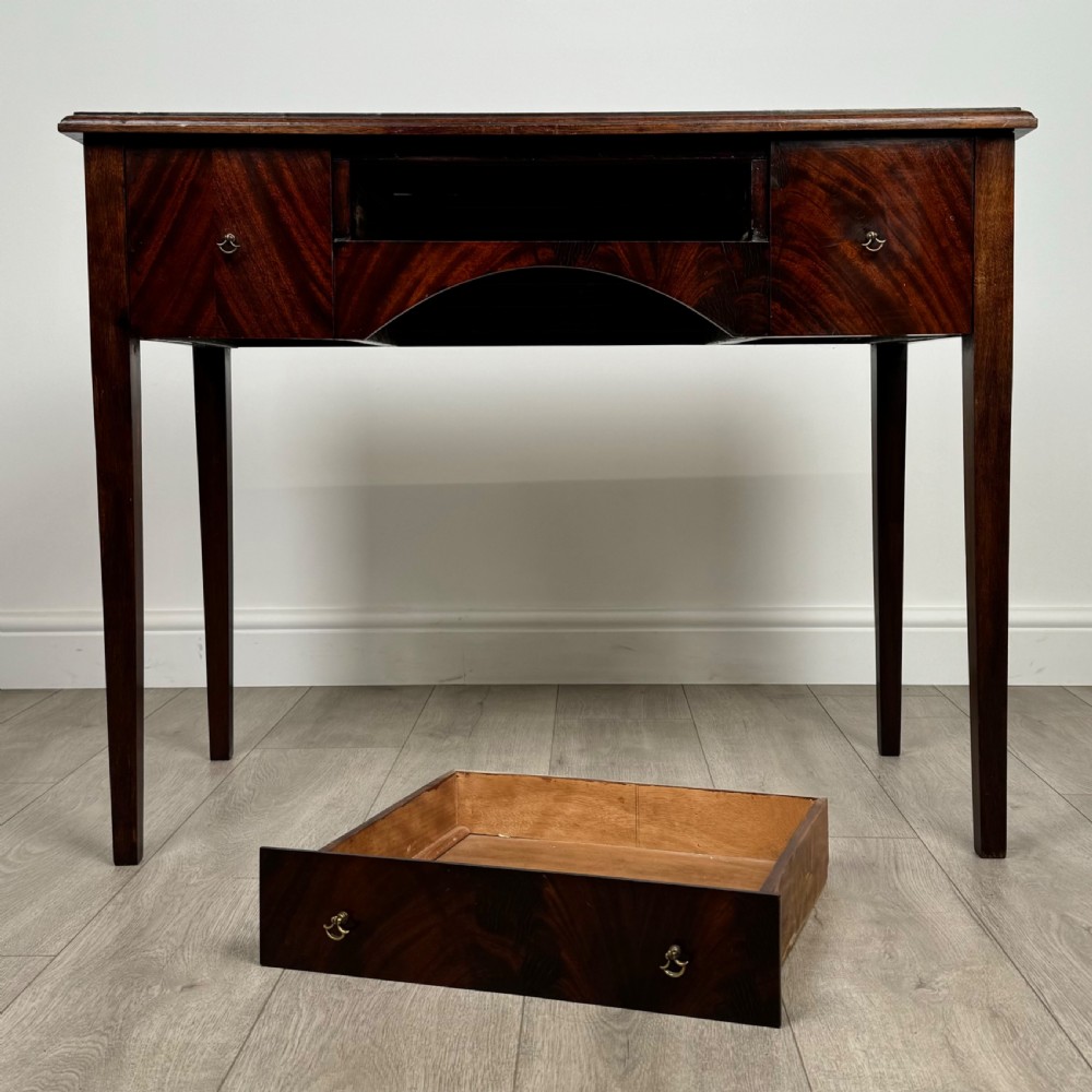 Antique 20th Century Writing Table In Mahogany  View X