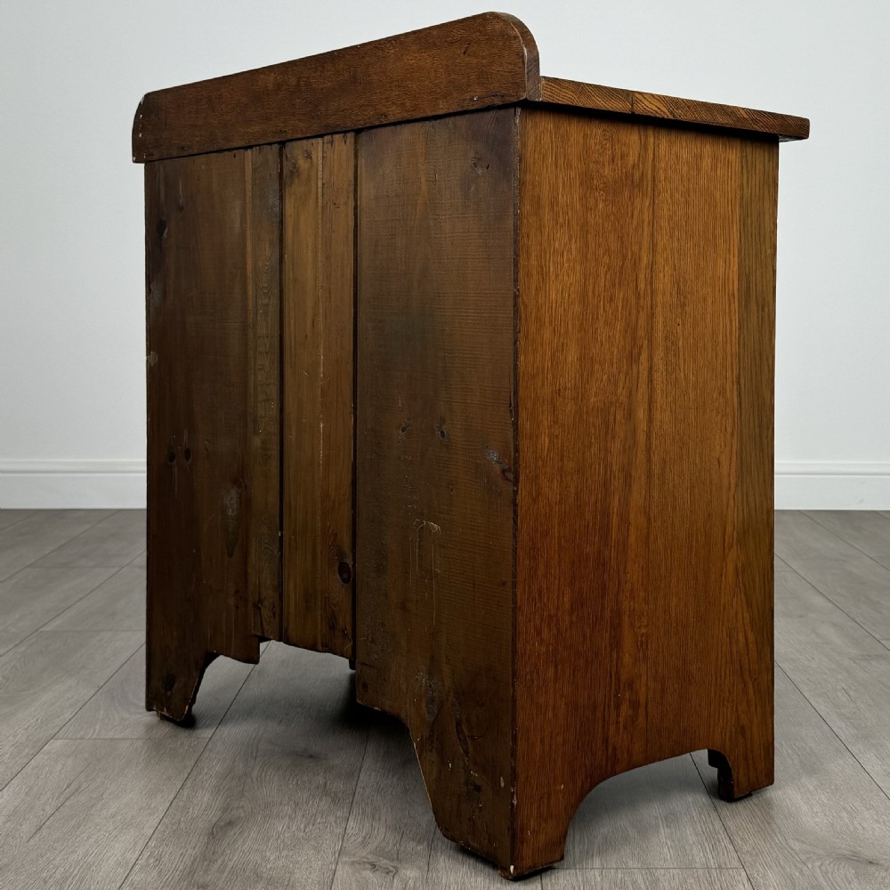 Antique 20th Century Art Nouveau Style Cupboard In Oak  View VII