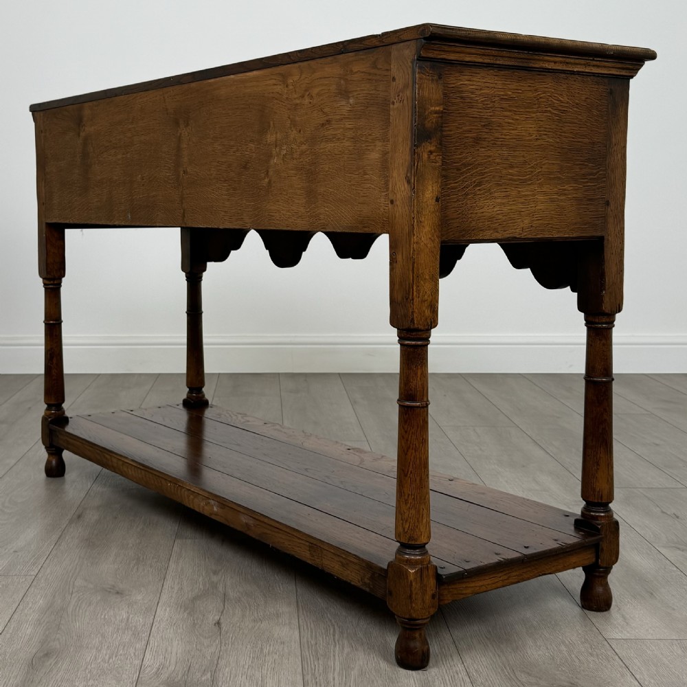 Antique 20th Century Fine Quality Dresser Base In Oak View II