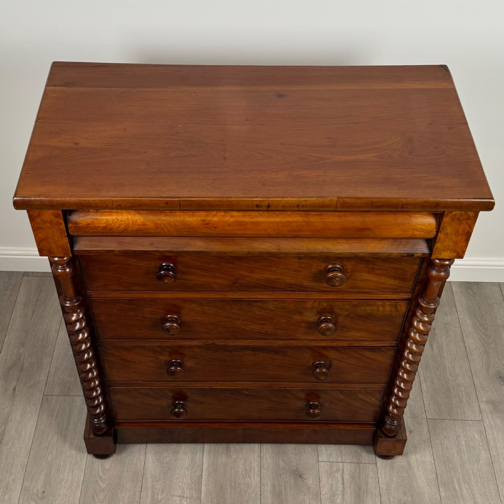 Antique 19th Century Fine Quality Chest Of Drawers In Mahogany  View IX