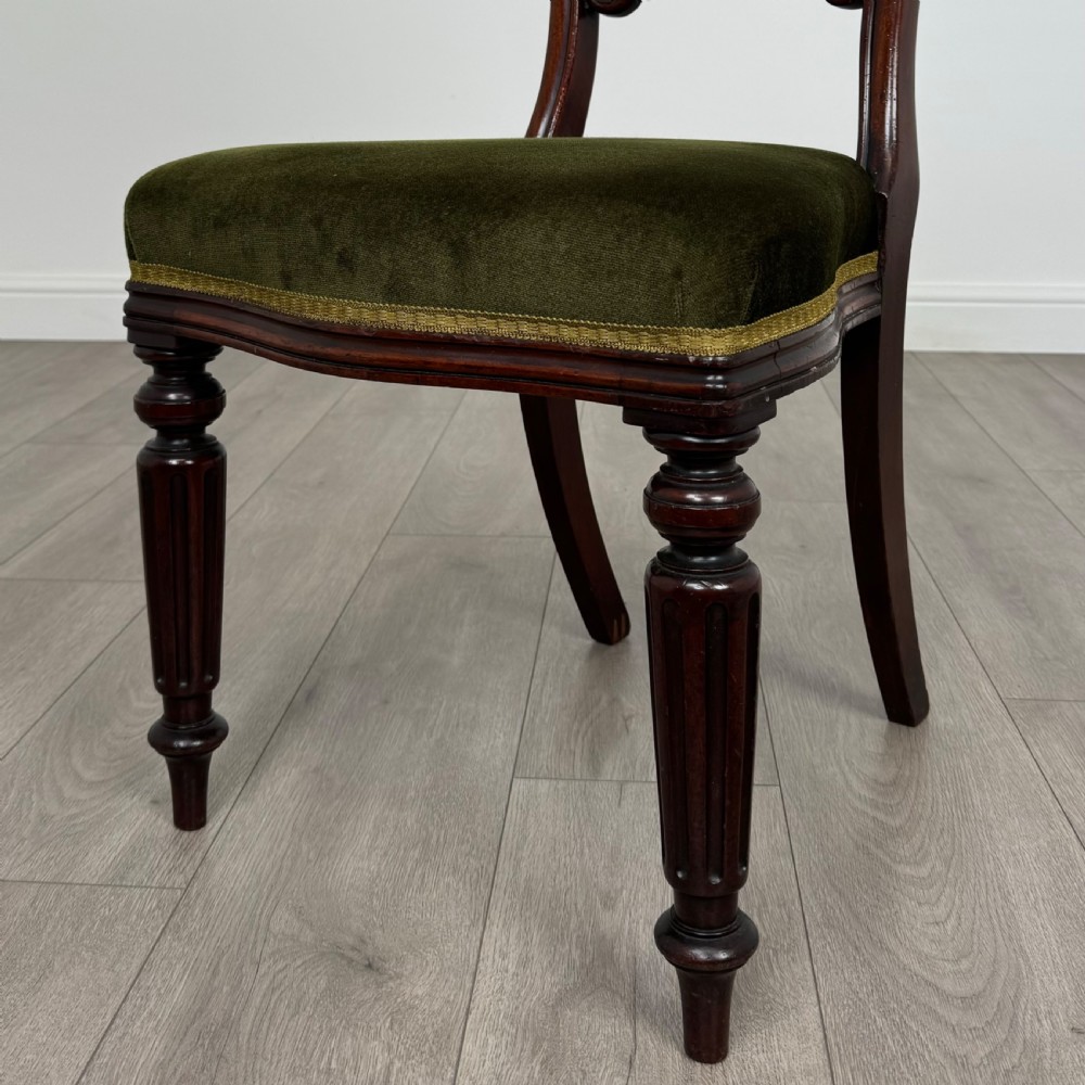 Antique 19th Century Set Of 4 Mahogany Dining Chairs  View V