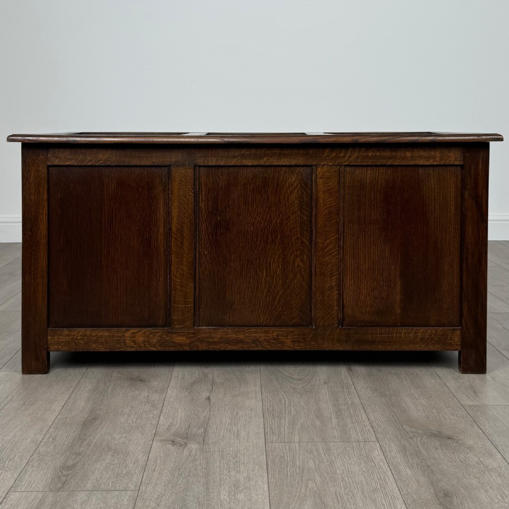  Antique 20th Century Blanket Box In Oak 