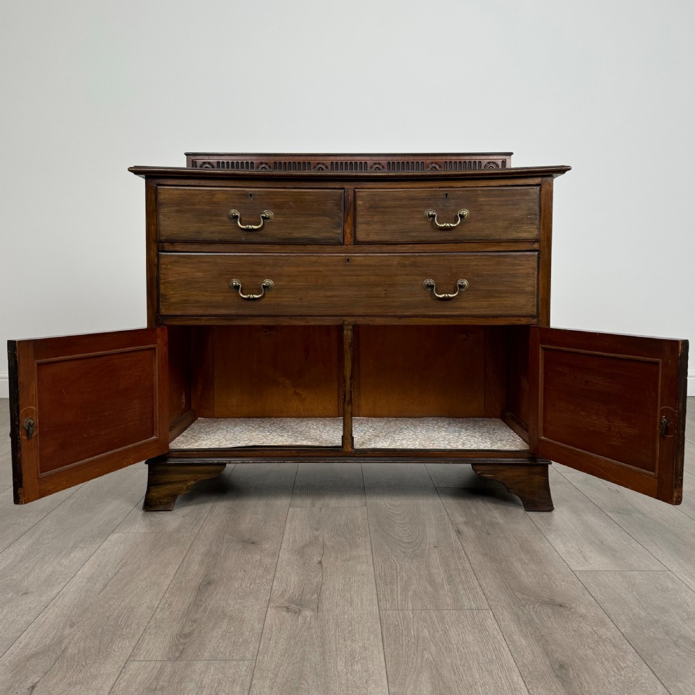  Antique 20th Century Cupboard In Walnut View II