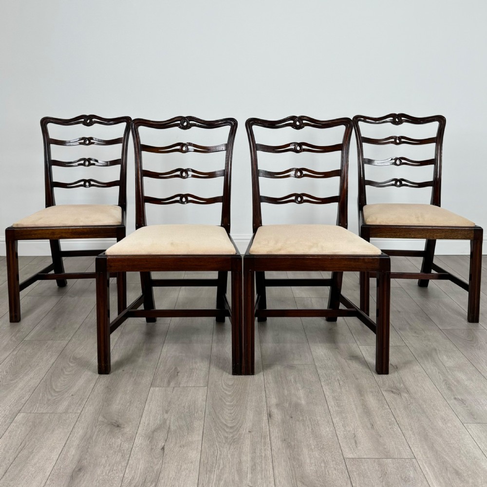 Antique 20th Century Set Of 4 Mahogany Dining Chairs  