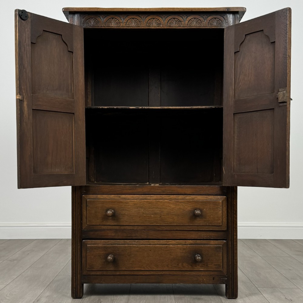 Antique 20th Century Cupboard In Oak  View II