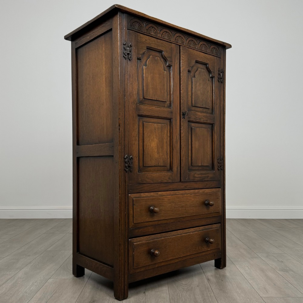 Antique 20th Century Cupboard In Oak  View IX