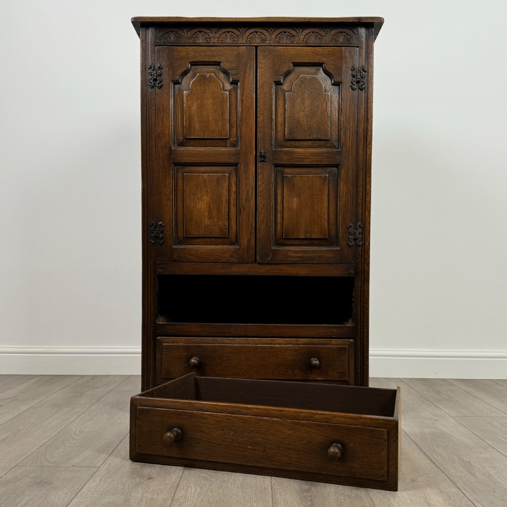 Antique 20th Century Cupboard In Oak  View XI