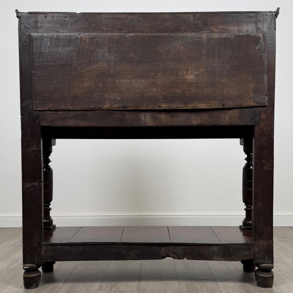Antique 17th Century Fine Quality Carved Oak Cupboard  View VI