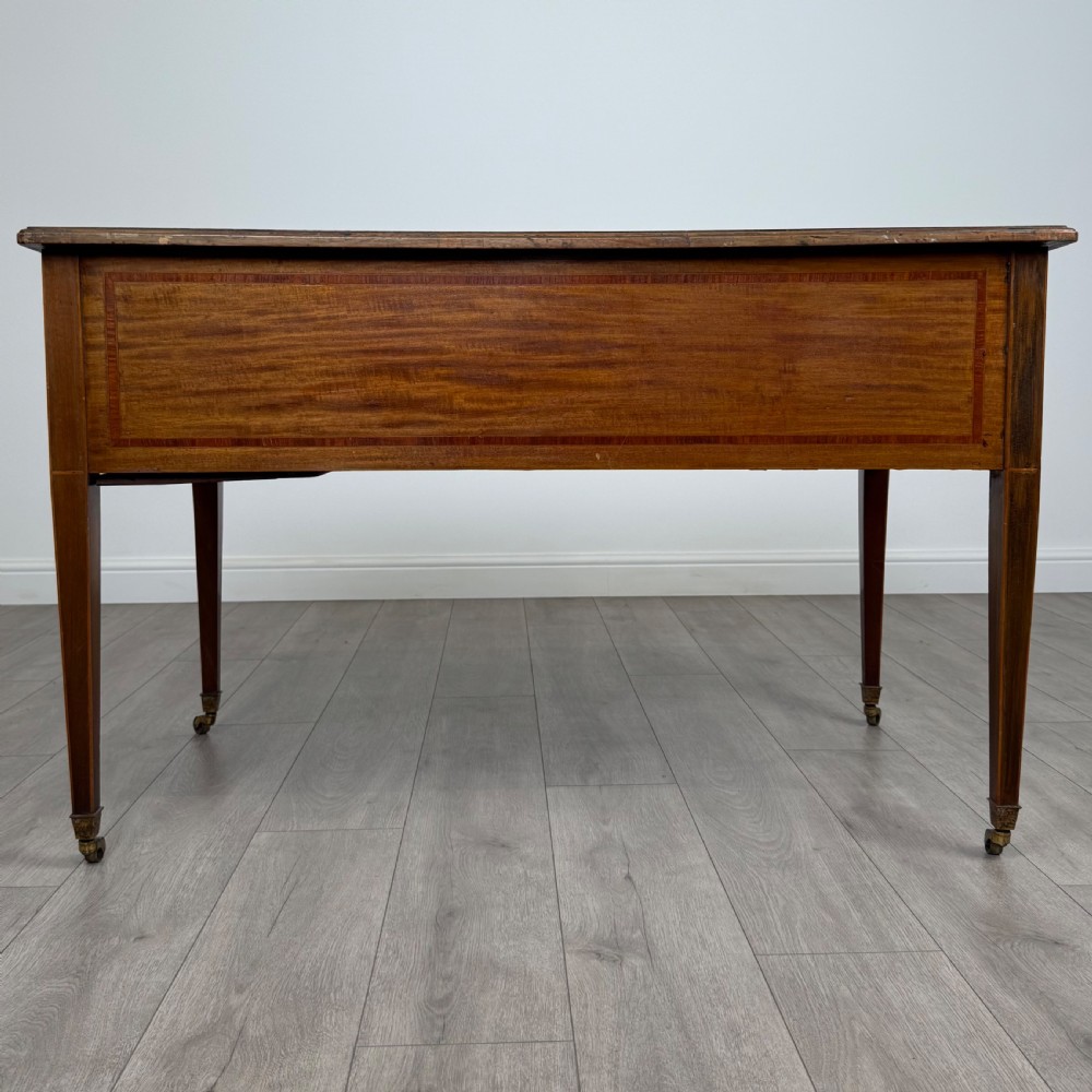 Antique 19th Century Fine Quality Writing Table In Mahogany  View V