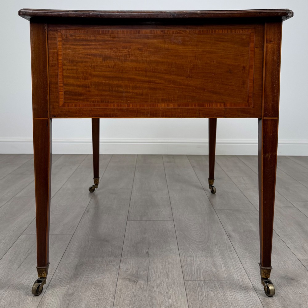 Antique 19th Century Fine Quality Writing Table In Mahogany  View VII