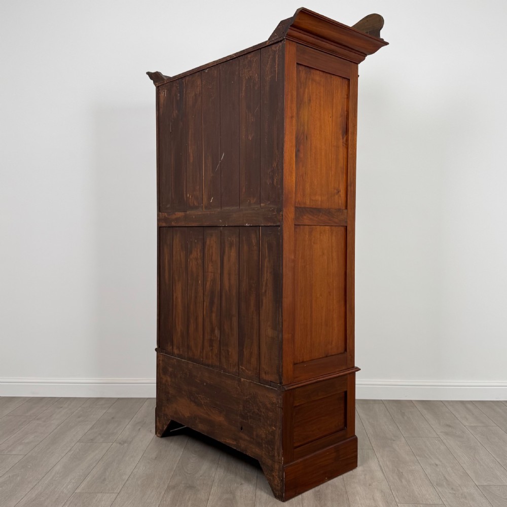 Antique 20th Century Art Nouveau Style Wardrobe In Burr Walnut  View VI