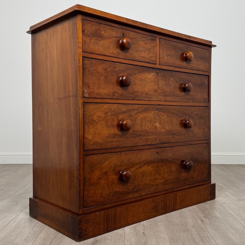 Antique 19th Century Good Quality Mahogany Chest Of Drawers  View VIII