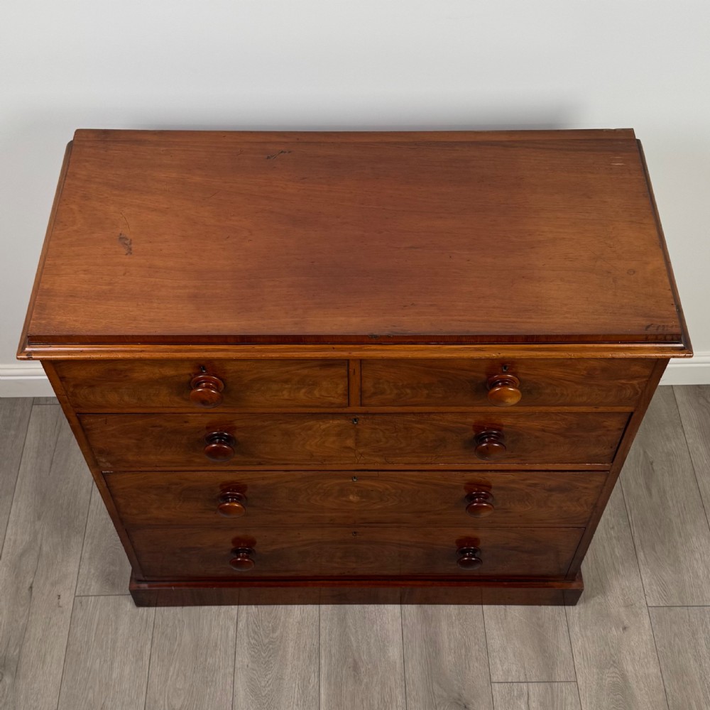 Antique 19th Century Good Quality Mahogany Chest Of Drawers  View IX