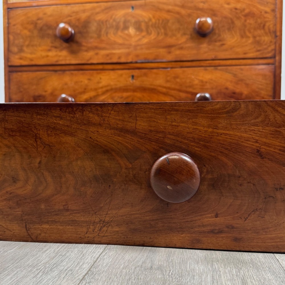Antique 19th Century Good Quality Mahogany Chest Of Drawers  View XI