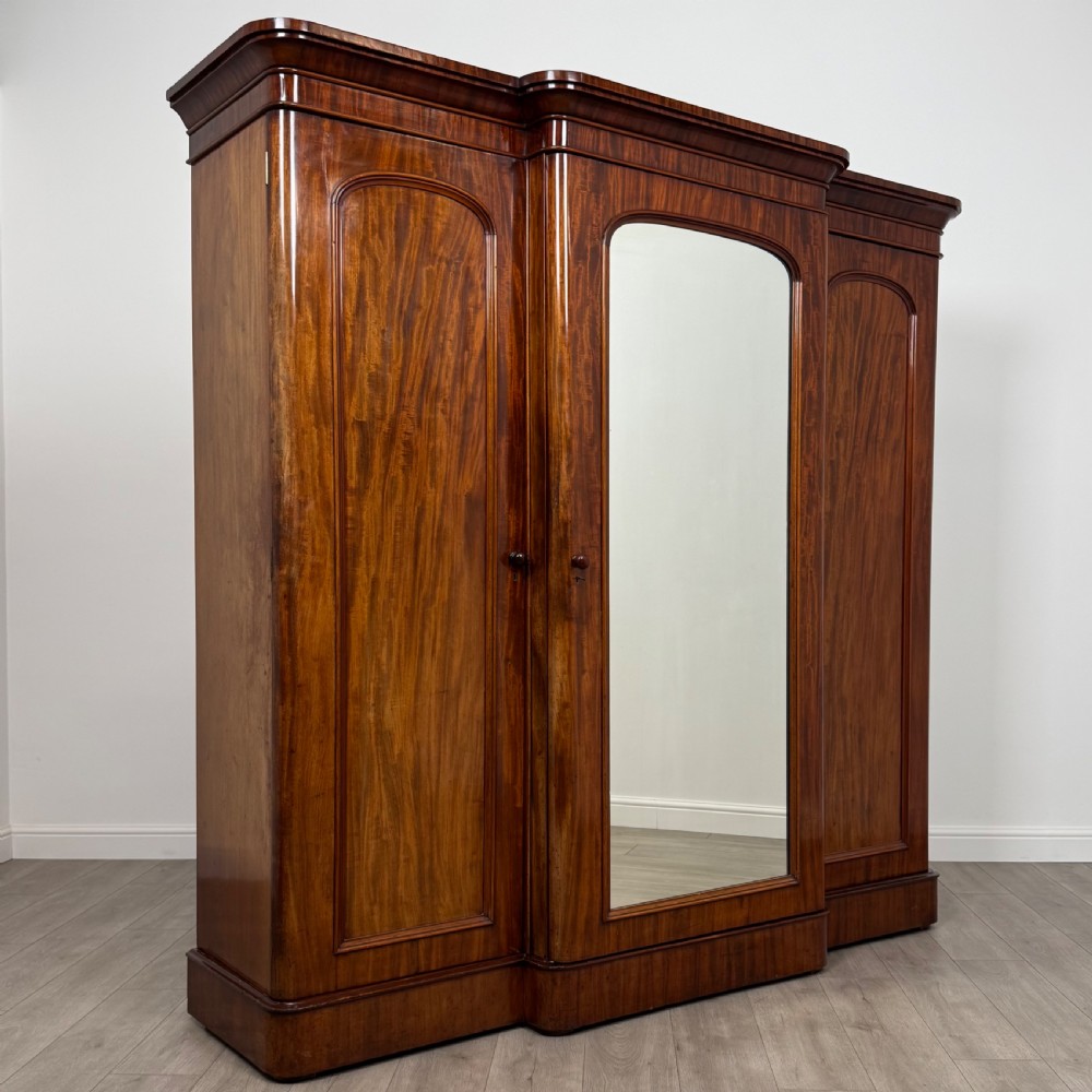 Antique 19th Century Fine Quality Large Mahogany Wardrobe  View X