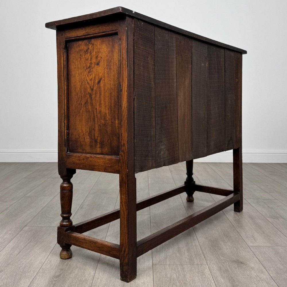 Antique 20th Century Good Quality Small Oak Sideboard  View V