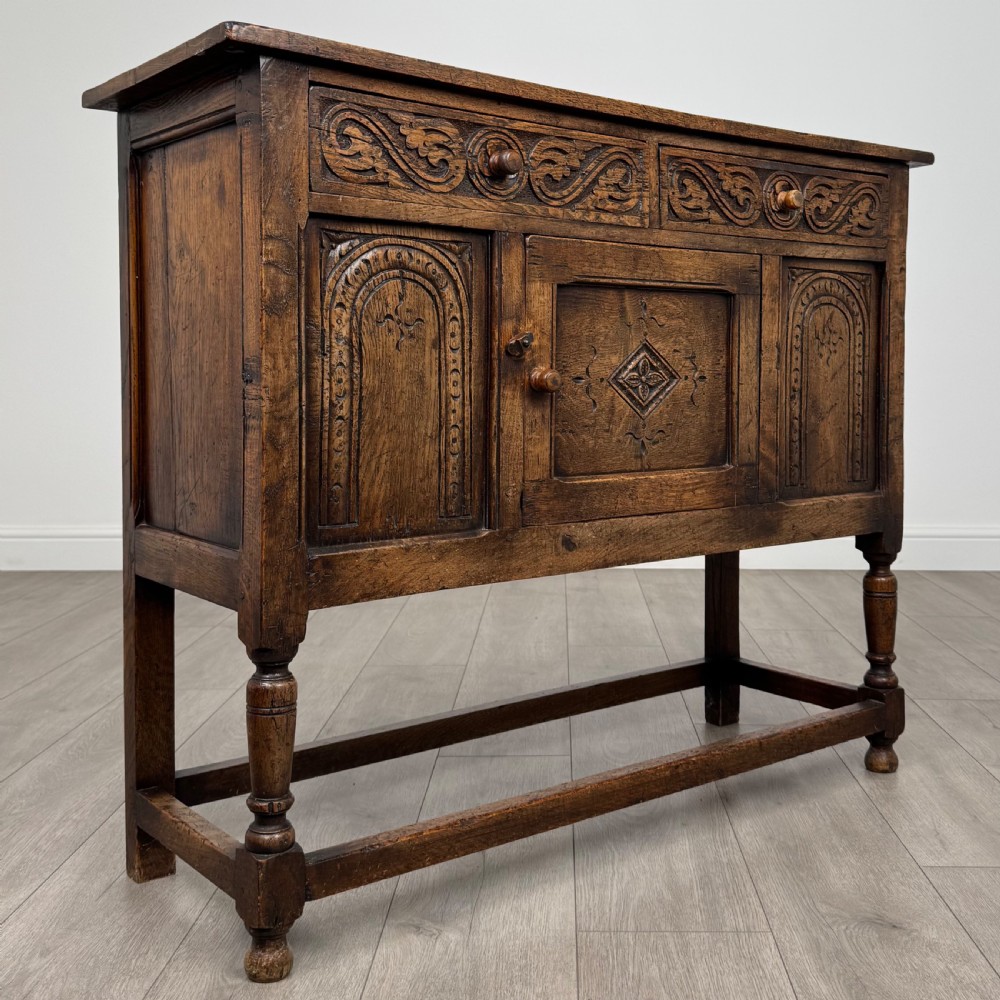  Antique 20th Century Good Quality Small Oak Sideboard  View VIII
