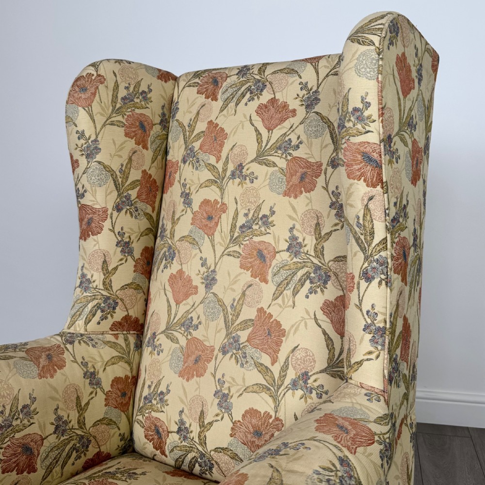 Antique 19th Century Wingback Armchair In Mahogany  View IX