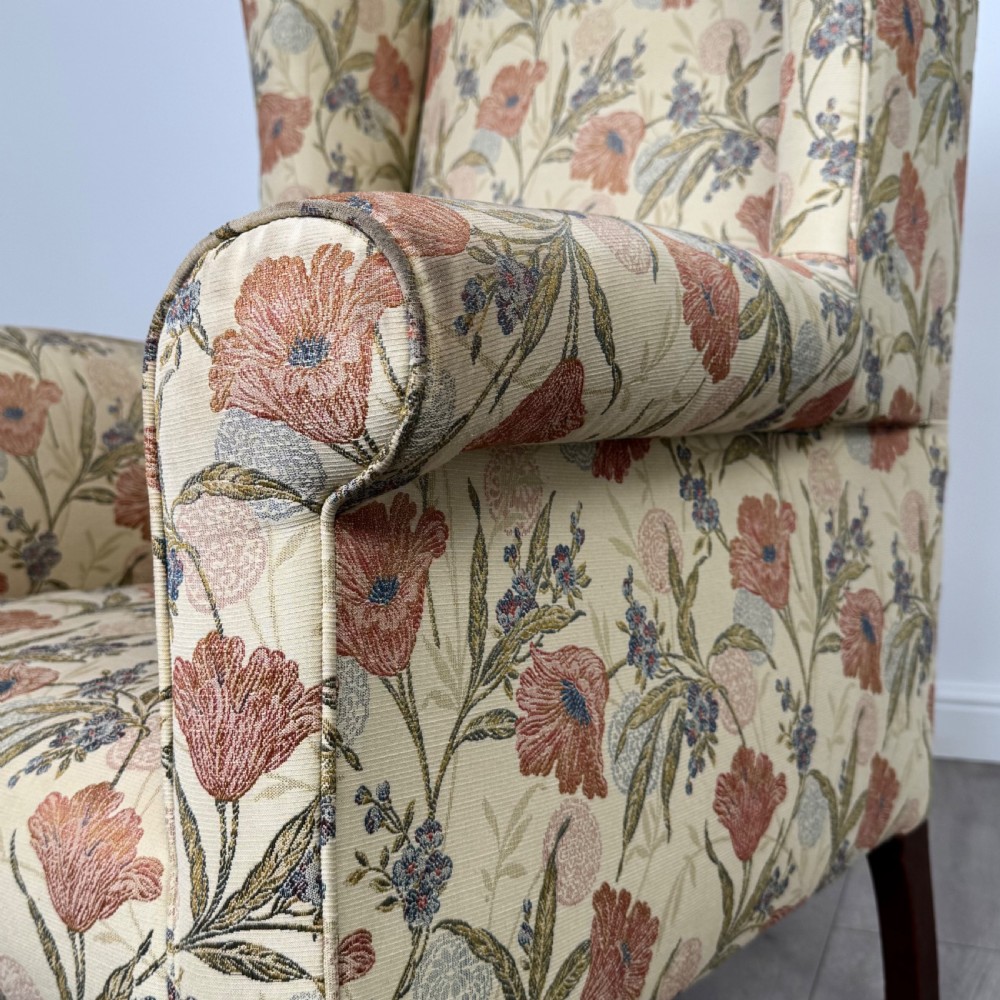 Antique 19th Century Wingback Armchair In Mahogany  View X