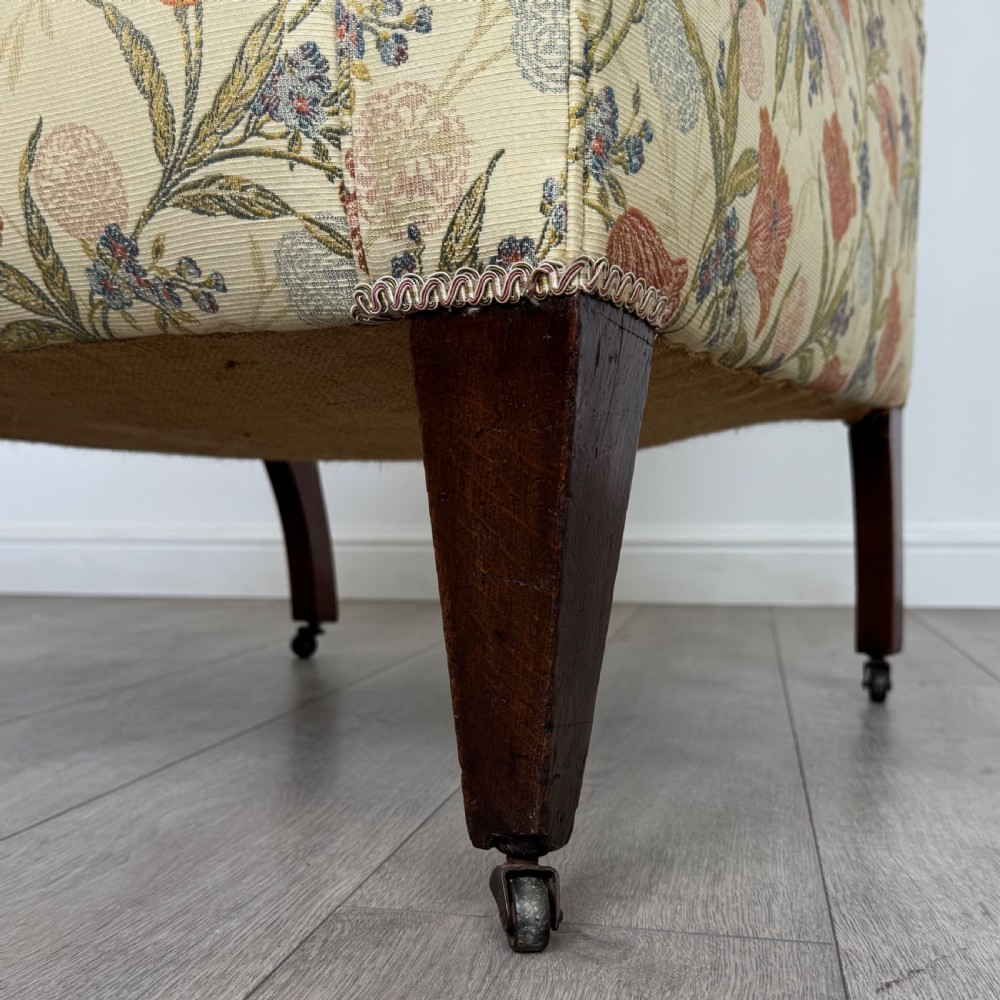 Antique 19th Century Wingback Armchair In Mahogany  View XI