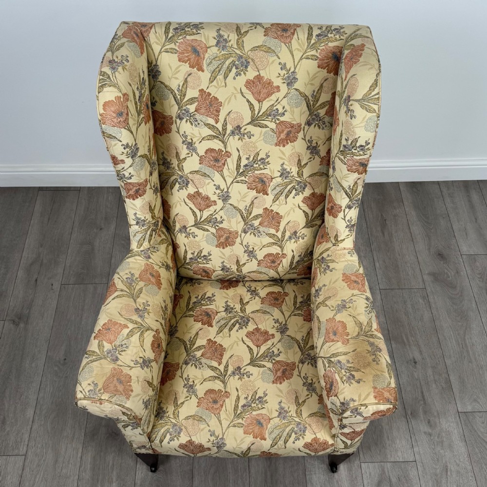 Antique 19th Century Wingback Armchair In Mahogany  View XII