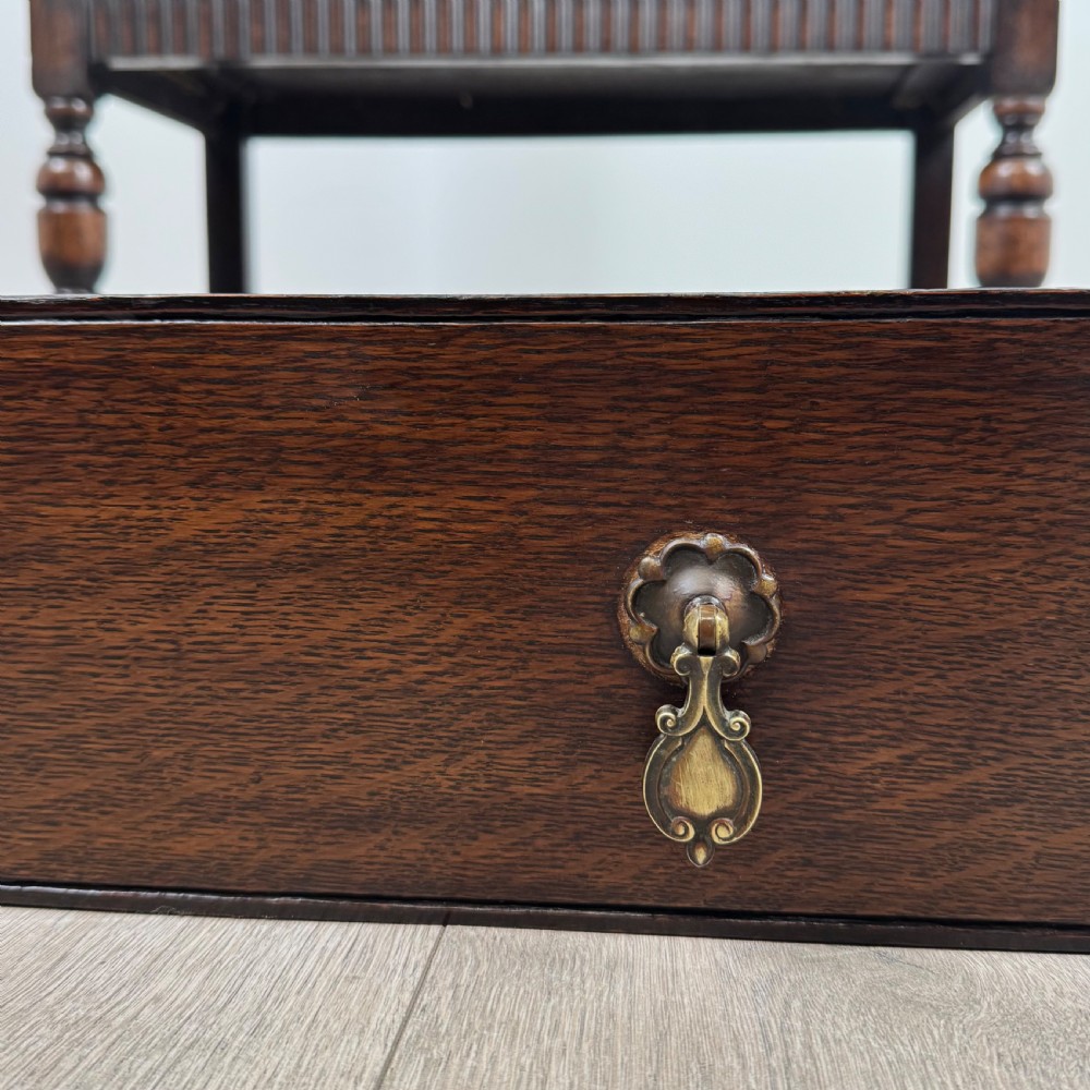 Antique 20th Century Good Quality Bureau In Oak  View XIII