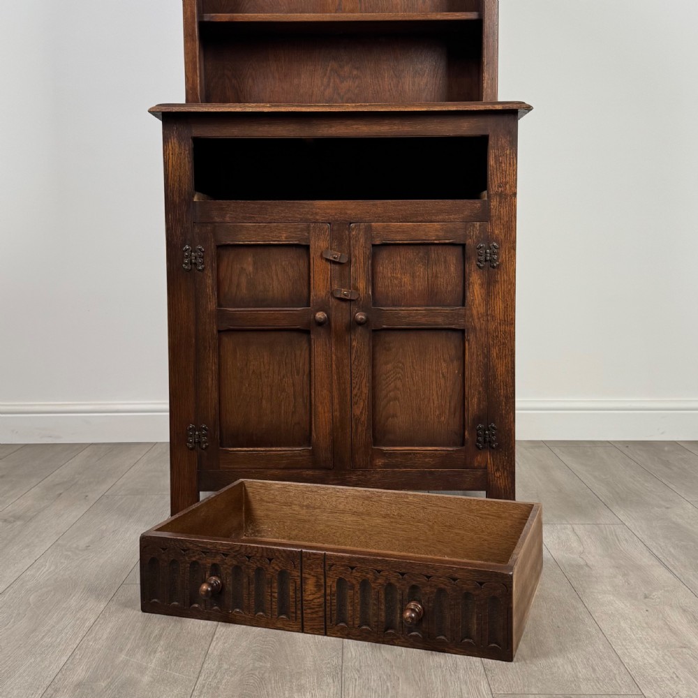 Antique 20th Century Good Quality Dresser In Oak  View XI