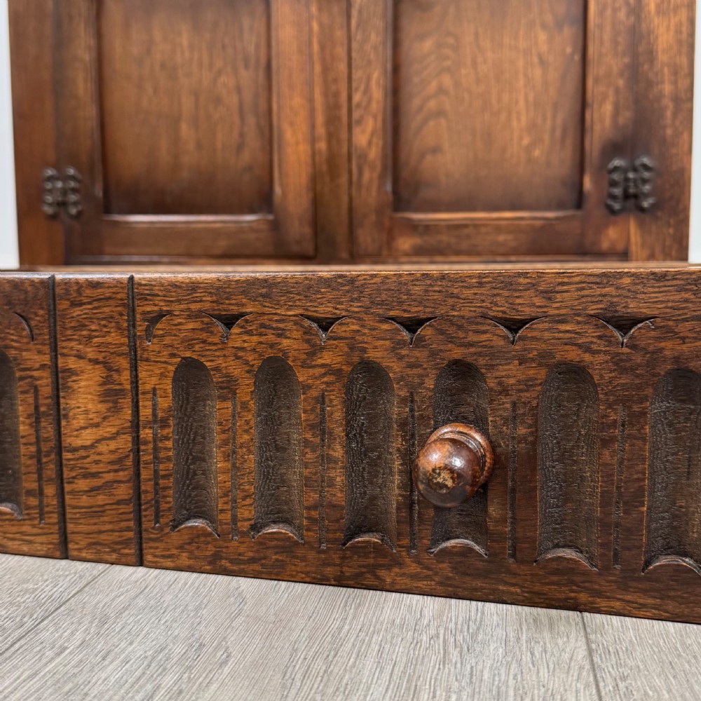 Antique 20th Century Good Quality Dresser In Oak  View XII