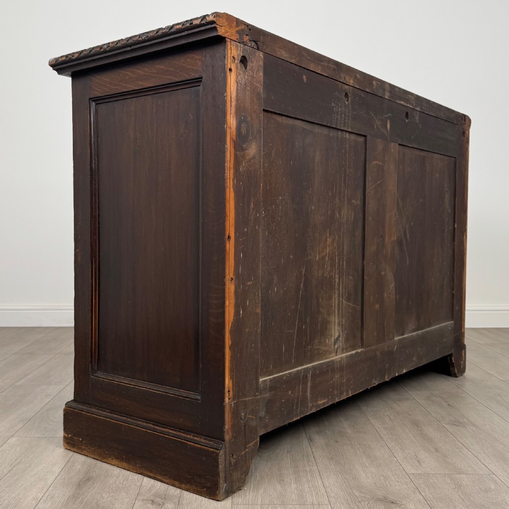 Antique 19th Century Good Quality Carved Oak Sideboard View V