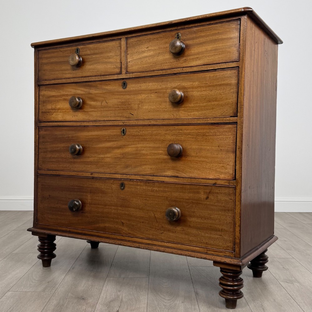 Antique 19th Century Chest Of Drawers In Mahogany  View II