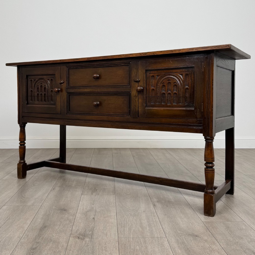 Antique 20th Century Sideboard In Oak  View III