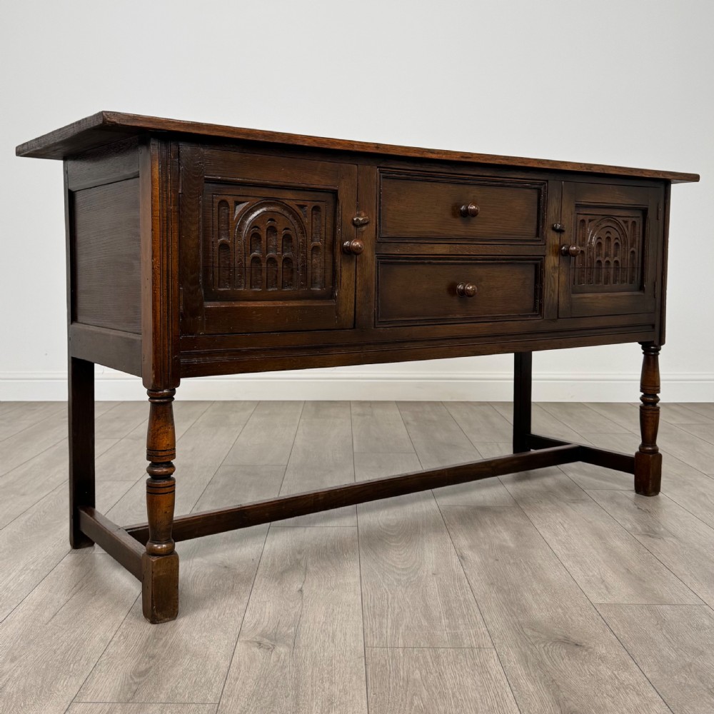 Antique 20th Century Sideboard In Oak  View IX
