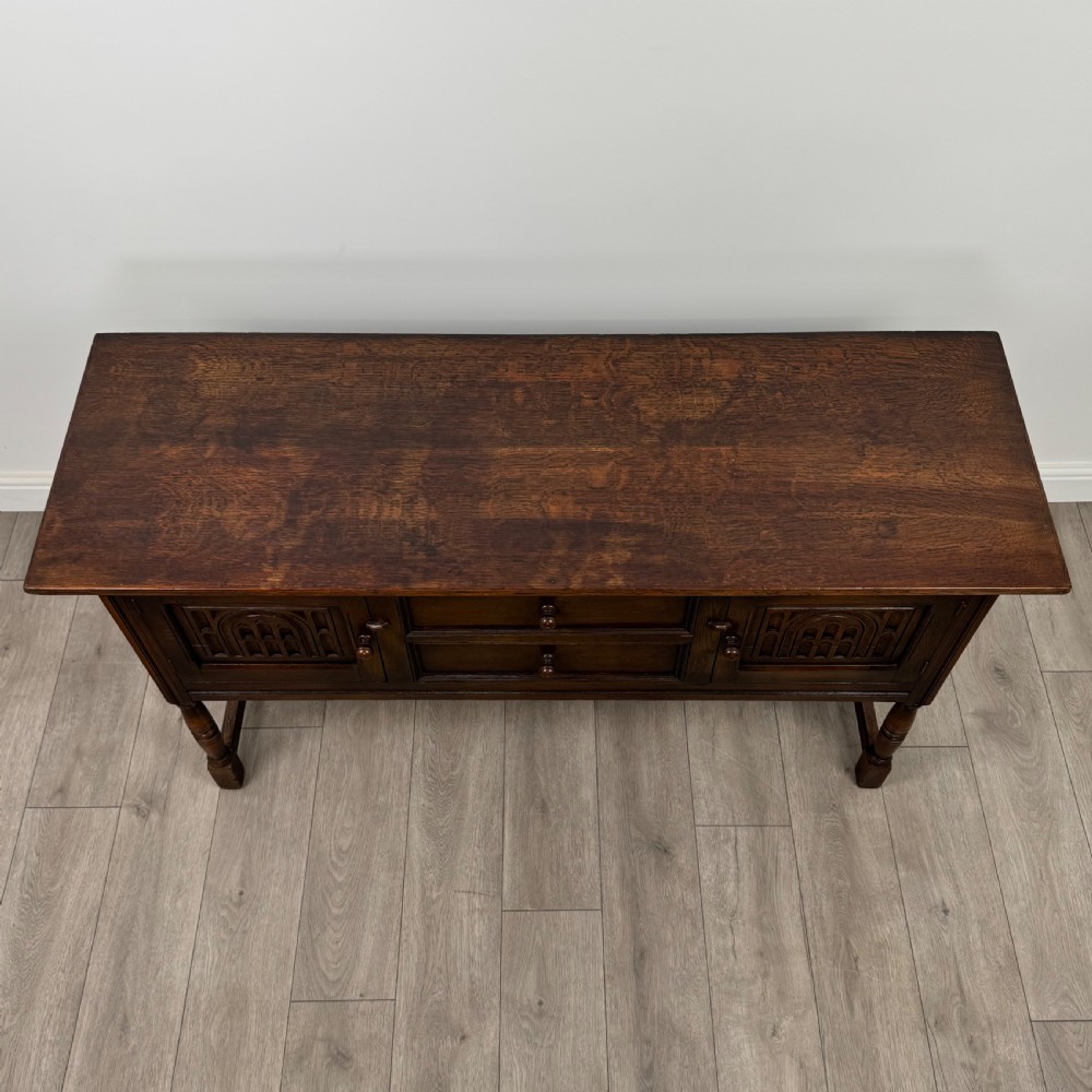 Antique 20th Century Sideboard In Oak  View X